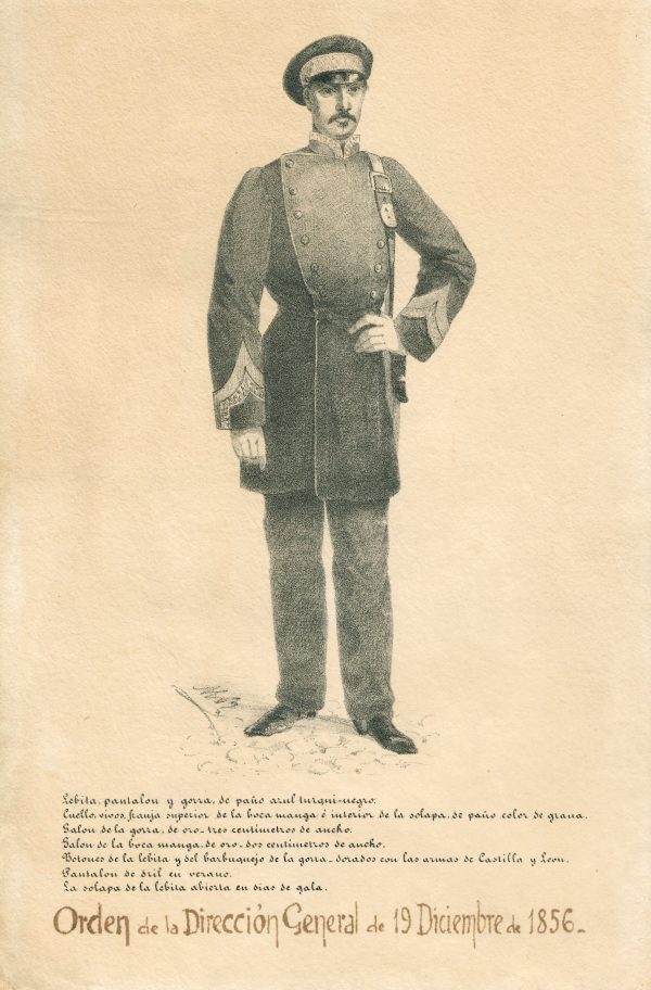 uniforme de reparto 1856