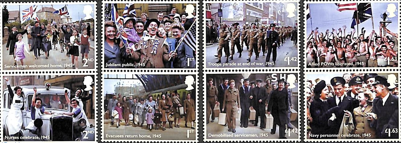 8 de mayo de 1945, fin de la II Guerra Mundial en Europa. La Filatelia lo  conmemora con emisiones especiales de sellos - Museo Postal y Telegráfico